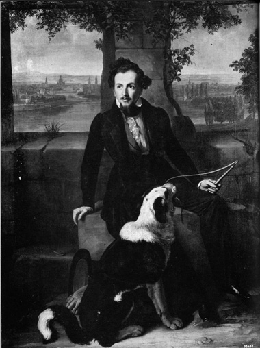 Sam Ward with dog